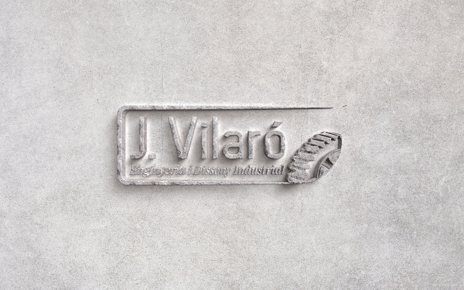 logotipo en piedra
