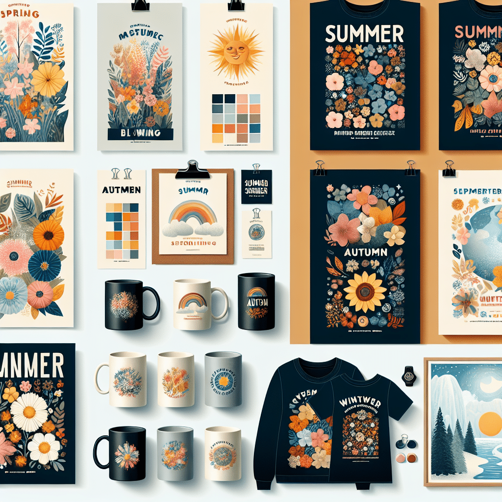 Diseño de merchandising para campañas de marketing estacional
