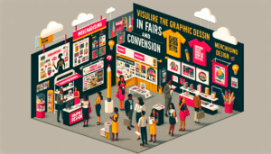 El papel del diseño gráfico en el merchandising para ferias y convenciones