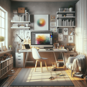 Cómo crear un espacio de trabajo en casa ideal para diseño gráfico freelance