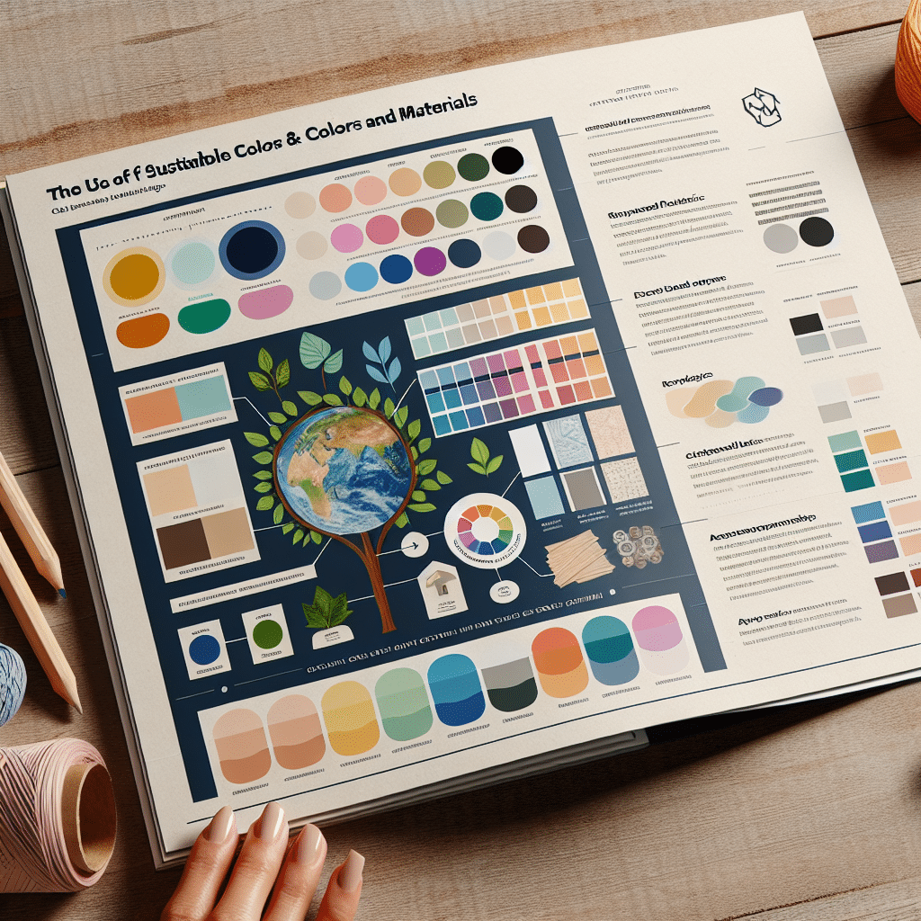 Guía para el uso de colores y materiales sostenibles en diseño gráfico