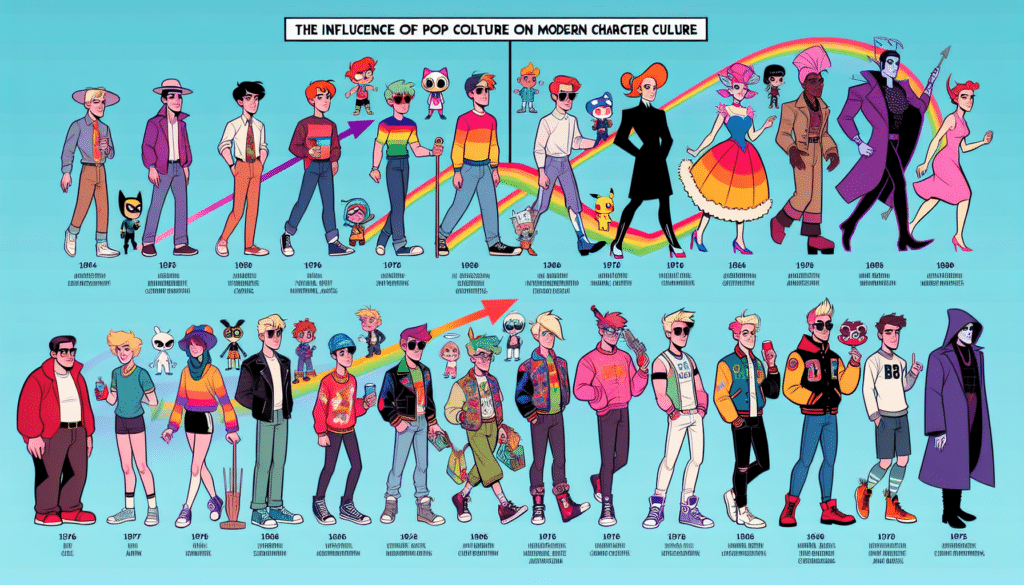 El Impacto de la Cultura Pop en el Diseño de Personajes Contemporáneos