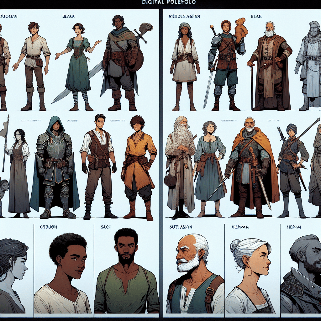 Cómo Crear un Portafolio de Diseño de Personajes Atractivo