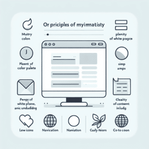 Principios de diseño web minimalista para un sitio limpio y moderno