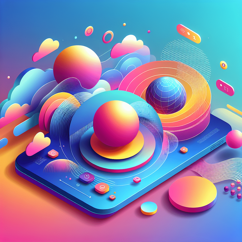 Gradientes y Colores Vibrantes: Un Giro Moderno en Diseño Web