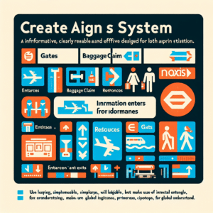 Cómo Diseñar Señales Efectivas para Aeropuertos y Estaciones