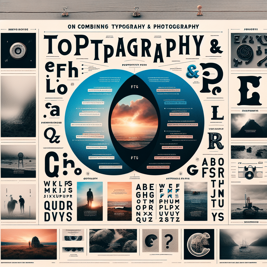 Consejos para combinar tipografías y fotografías en diseño gráfico
